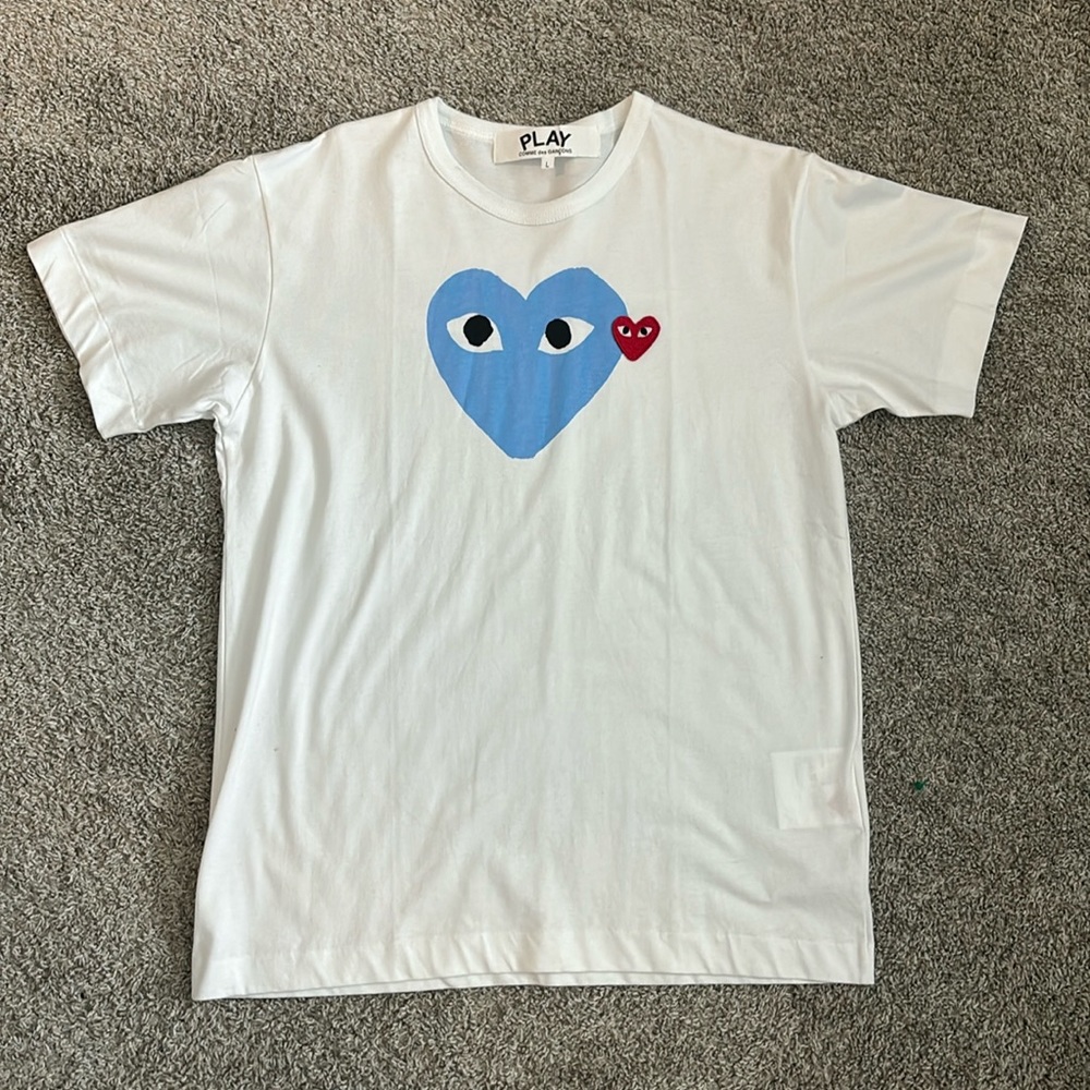Comme des Garcons PLAY Red Heart Coulour Heart T